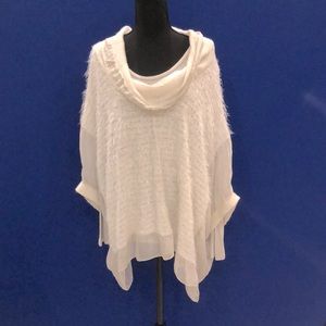 Sequins, Silk and “Fur” Holiday Fun! Double layer top by Angela Mara of Italy!